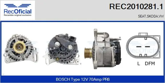 Alternator (REC2010281.1)