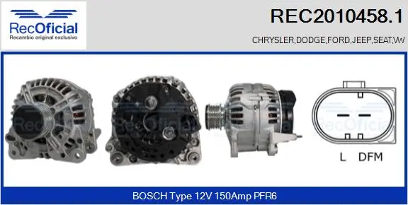 Alternator (REC2010458.1)