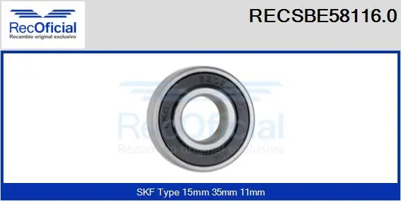 Bearing (RECSBE58116.0)