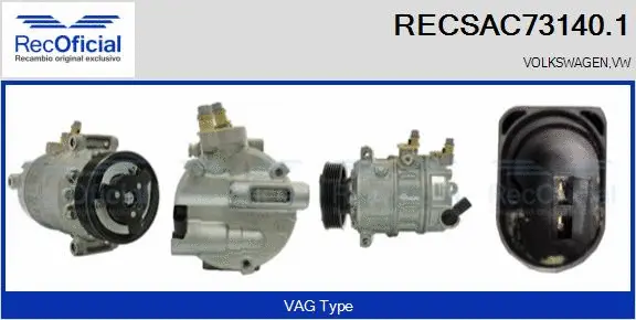 Compressor, air conditioning (RECSAC73140.1)