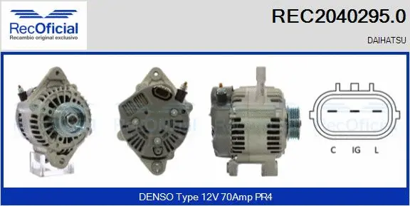 Alternator (REC2040295.0)