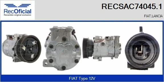 Compressor, air conditioning (RECSAC74045.1)