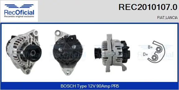 Alternator (REC2010107.0)