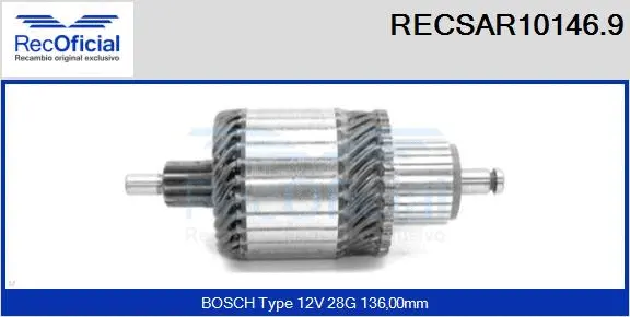 Armature, starter (RECSAR10146.9)