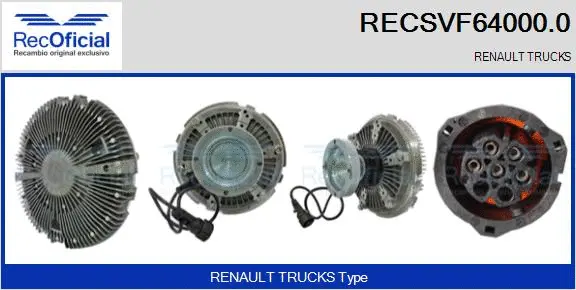 Clutch, radiator fan (RECSVF64000.0)