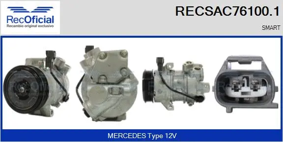 Compressor, air conditioning (RECSAC76100.1)