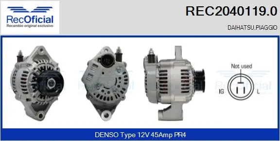Alternator (REC2040119.0)