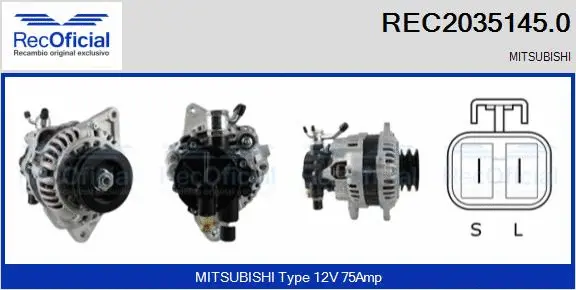 Alternator (REC2035145.0)