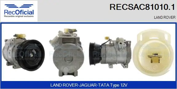 Compressor, air conditioning (RECSAC81010.1)