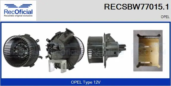 Interior Blower (RECSBW77015.1)