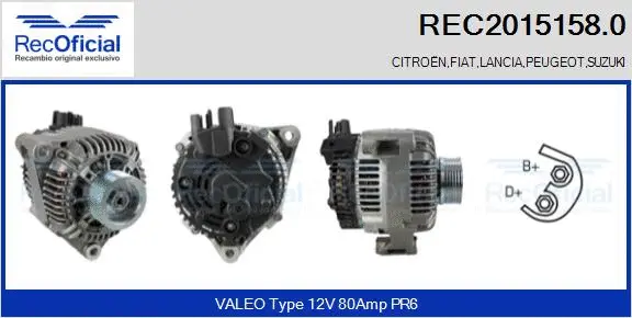 Alternator (REC2015158.0)