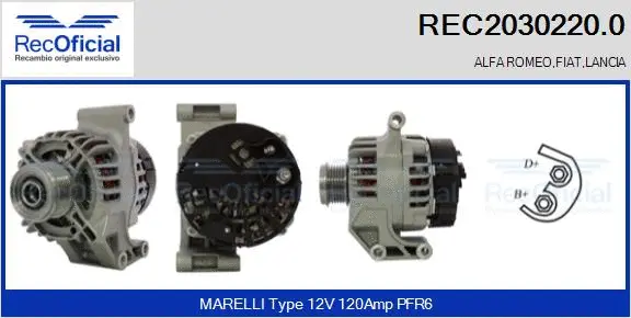 Alternator (REC2030220.0)