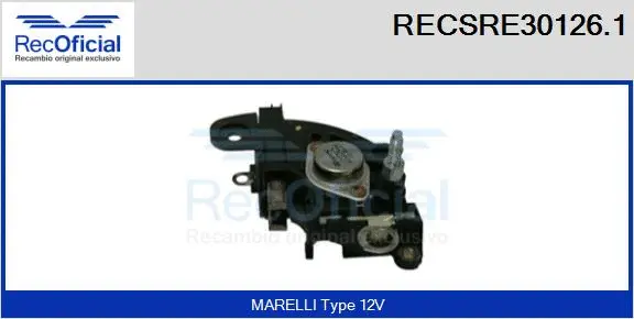 Alternator Regulator (RECSRE30126.1)
