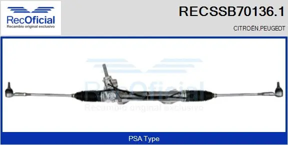 Steering Gear (RECSSB70136.1)