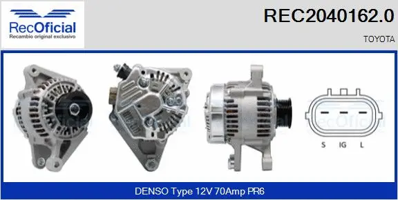 Alternator (REC2040162.0)
