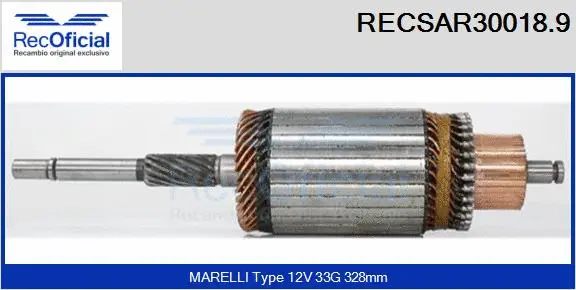 Armature, starter (RECSAR30018.9)