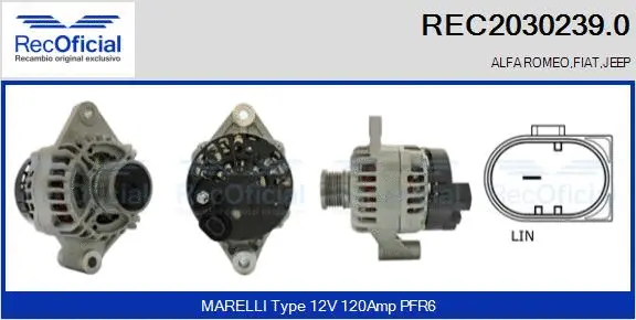 Alternator (REC2030239.0)