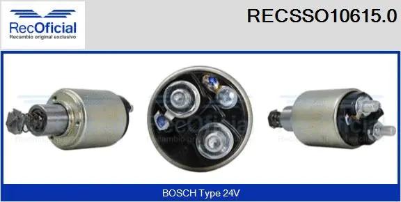 Solenoid Switch, starter (RECSSO10615.0)
