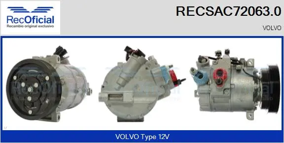 Compressor, air conditioning (RECSAC72063.0)