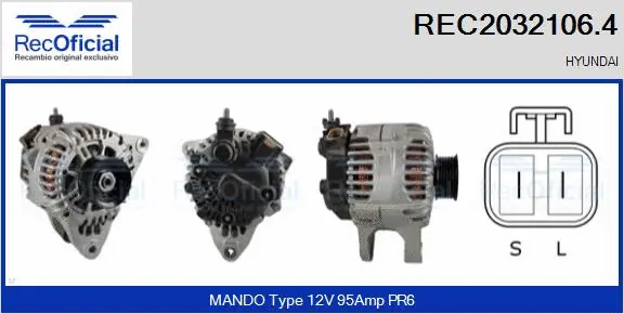 Alternator (REC2032106.4)
