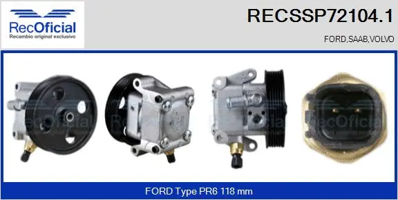 Hydraulic Pump, steering (RECSSP72104.1)