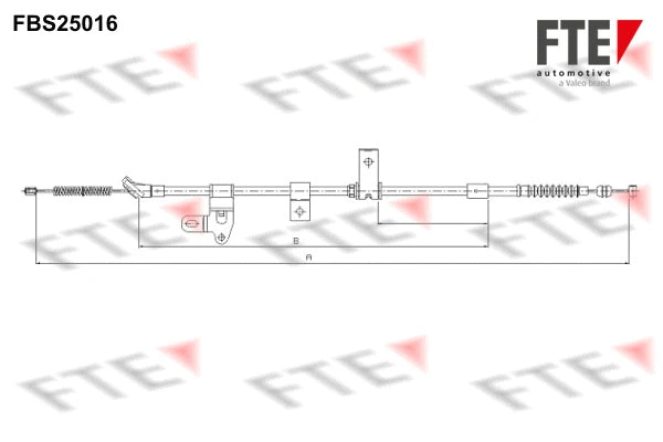 Cable Pull, parking brake (FBS25016)