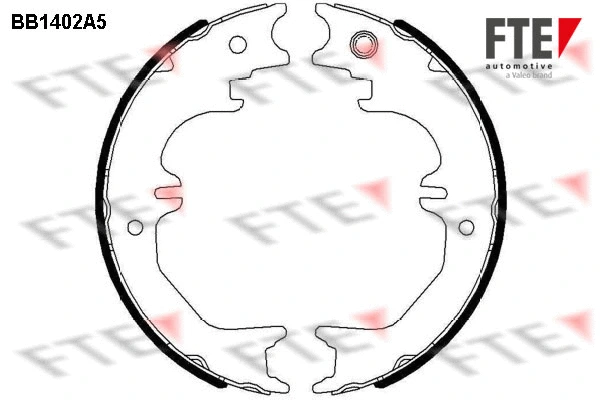 Brake Shoe Set, parking brake (BB1402A5)