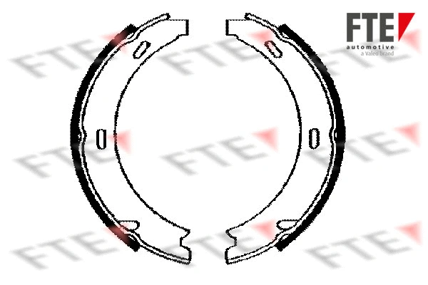 Brake Shoe Set, parking brake (BB1134A6)