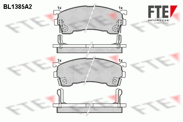 Brake Pad Set, disc brake (BL1385A2)