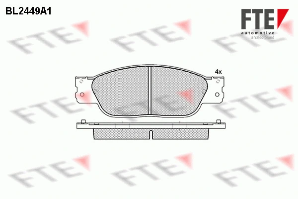 Brake Pad Set, disc brake (BL2449A1)