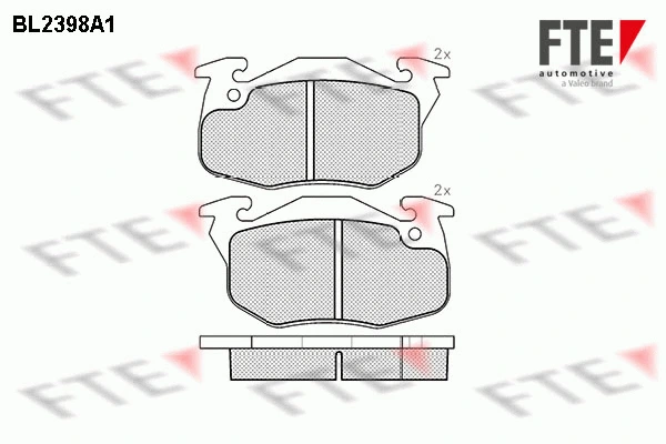 Brake Pad Set, disc brake (BL2398A1)