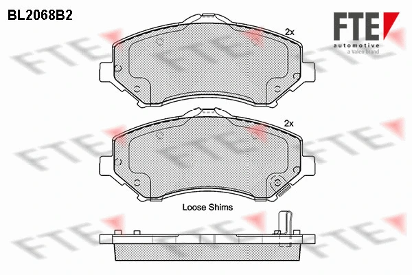 Brake Pad Set, disc brake (BL2068B2)