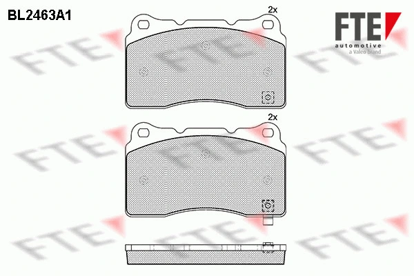 Brake Pad Set, disc brake (BL2463A1)