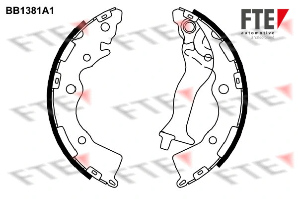 Brake Shoe Set (BB1381A1)