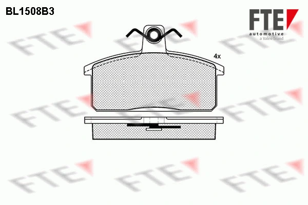 Brake Pad Set, disc brake (BL1508B3)