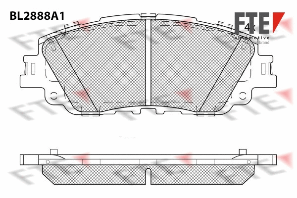 Brake Pad Set, disc brake (BL2888A1)