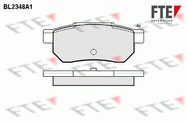 Brake Pad Set, disc brake (BL2348A1)
