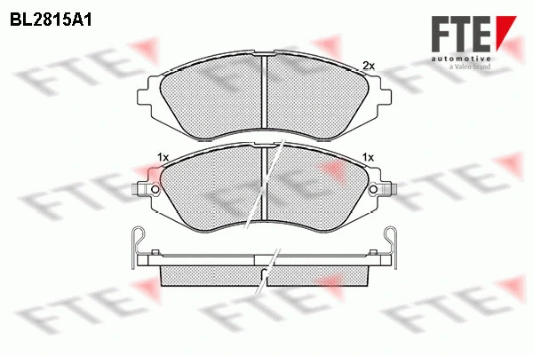 Brake Pad Set, disc brake (BL2815A1)