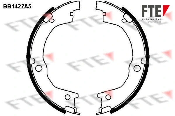 Brake Shoe Set, parking brake (BB1422A5)