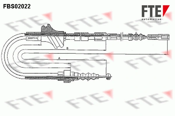 Cable Pull, parking brake (FBS02022)