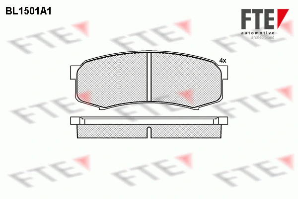 Brake Pad Set, disc brake (9010225)