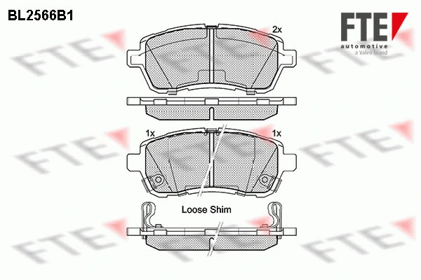 Brake Pad Set, disc brake (BL2566B1)