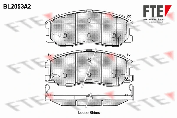 Brake Pad Set, disc brake (BL2053A2)