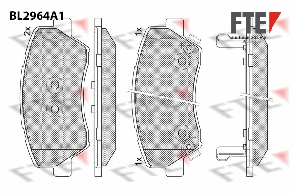Brake Pad Set, disc brake (9011208)