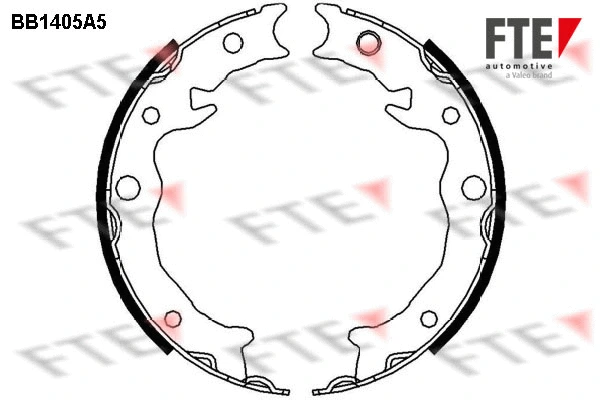 Brake Shoe Set, parking brake (BB1405A5)