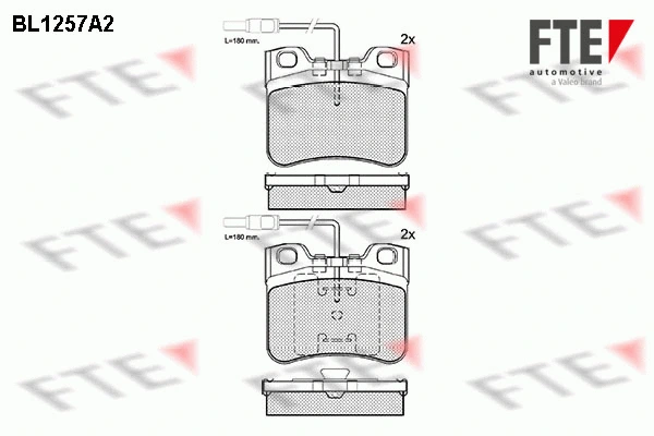 Brake Pad Set, disc brake (BL1257A2)