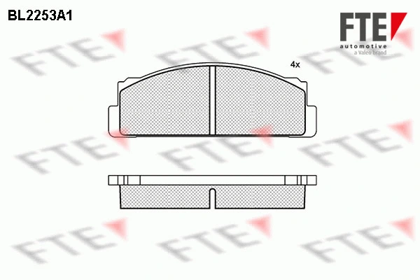 Brake Pad Set, disc brake (BL2253A1)