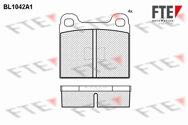 Brake Pad Set, disc brake (BL1042A1)