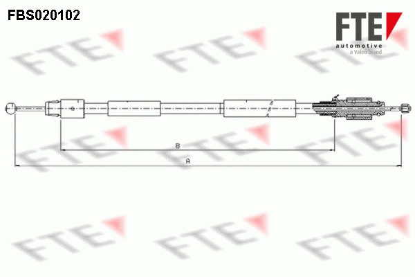 Cable Pull, parking brake (FBS020102)