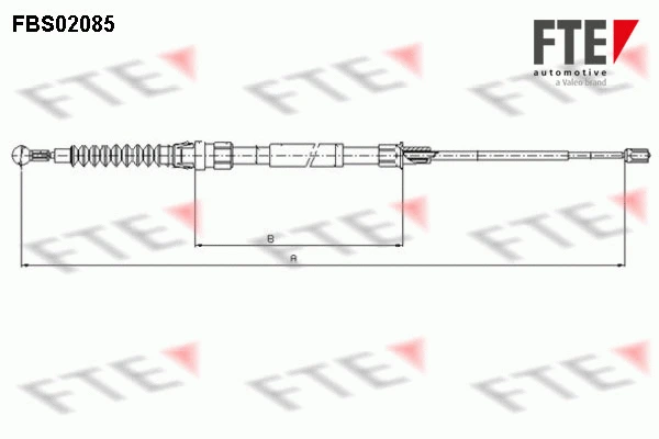 Cable Pull, parking brake (FBS02085)